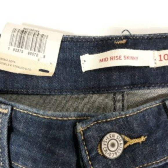 Levi"s Classic Mid-Rise Skinny Jeans W30 L30 /10M - Picture 8 of 9